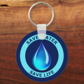 Porte-clés Économisez de l'eau (Recto)