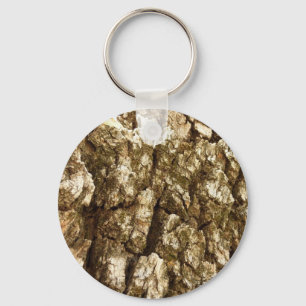 Porte-clés Écorce d'arbre II motif texturé naturel