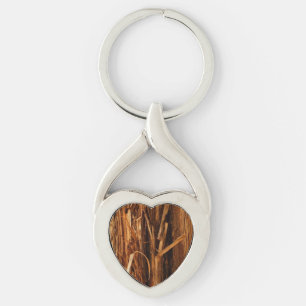 Porte-clés Écorce de bois texturée de cèdre