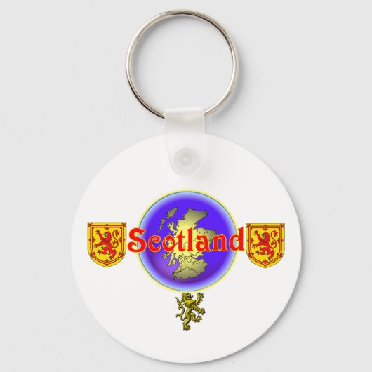 Porte-clés Ecosse rouge : -) (Recto)