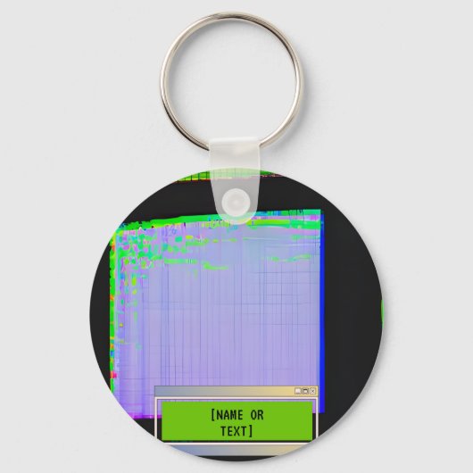 Porte-clés Écran PC nostalgique Weirdcore Oddcore (Recto)
