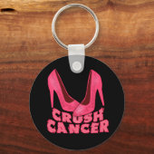 Porte-clés Écraser le cancer avec Stilett (Recto)