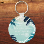 Porte-clés Écriture biblique Ésaïe 26:3 (Verso)