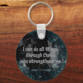 Porte-clés Écriture biblique Philippiens 4:13 (Recto)