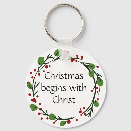 Porte-clés Écriture chrétienne de Noël Sticker Écriture (Recto)