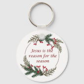 Porte-clés Écriture chrétienne de Noël Sticker Écriture (Recto)