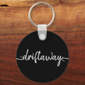 Porte-clés écriture du script nautique DRIFT AWAY | (Recto)