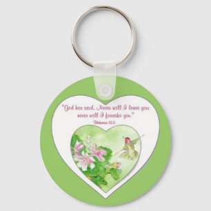 Porte-clés Écriture Hébreux 19:5 Je ne vous quitterai jamais