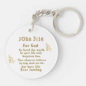 Porte-clés Écriture Jean 3:16 (Dos)