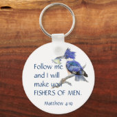 Porte-clés Écriture, Pêcheurs d'hommes, Citation inspirée (Recto)