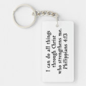 Porte-clés Écriture Philippians 4:13 (Devant)
