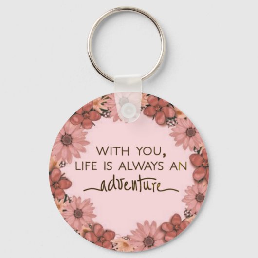 Porte-clés Écriture Verse Message spirituel Royaume (Recto)