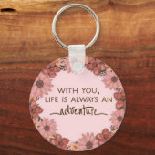 Porte-clés Écriture Verse Message spirituel Royaume (Recto)