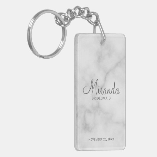 Porte-clés Écrivain Personnalisé De Script Moderne (Devant gauche)