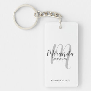 Porte-clés Écrivain Personnalisé De Script Moderne