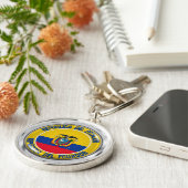 Porte-clés Ecuador Round Emblem (Côté)