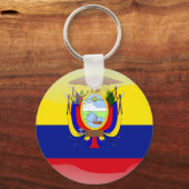 Porte-clés Ecuadorian glossy flag (Recto)