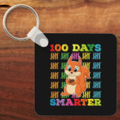 Porte-clés Écureuil 100 jours plus intelligent 100e jour d'éc (Recto)