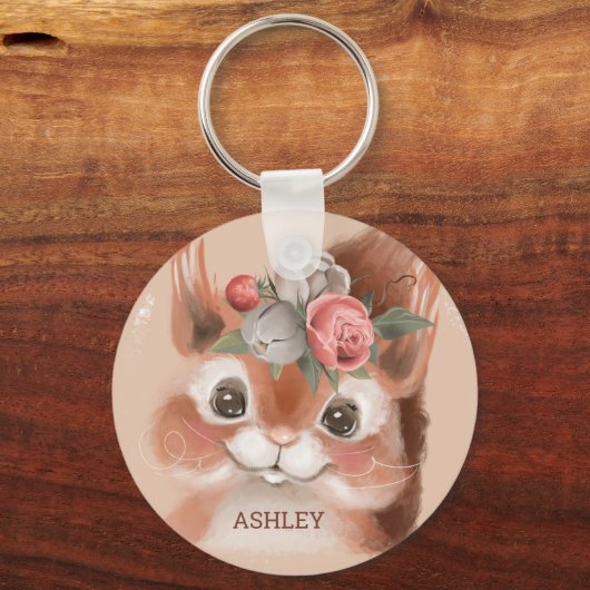 Porte-clés écureuil bébé (Verso)