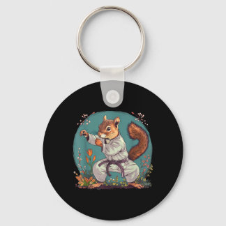 Porte-clés Écureuil de Judo Nature Taekwondo Karaté MMA Écure