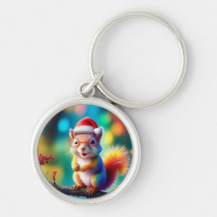 Porte-clés Écureuil de Noël Comme Père Noël-56765