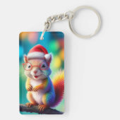 Porte-clés Écureuil de Noël Comme Père Noël-56765 (Dos)