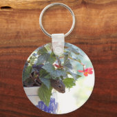 Porte-clés Écureuil en pot de fleurs (Recto)