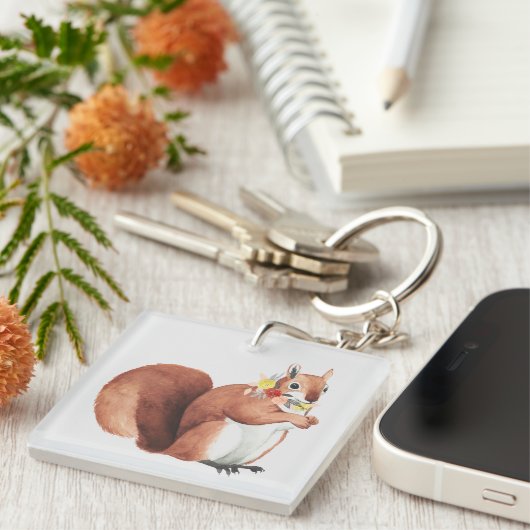 Porte-clés Écureuil forestier (Devant Droit)