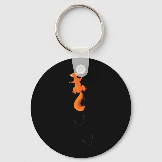 Porte-clés Écureuil grimpeur avec cadeau de traces  (Recto)