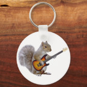 Porte-clés Écureuil Jouant de la guitare (Recto)