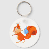 Porte-clés Écureuil quittant la maison Porte - clé (Verso)