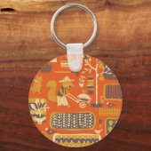 Porte-clés Écureuils de jardin : Scène animal lunaire (Recto)