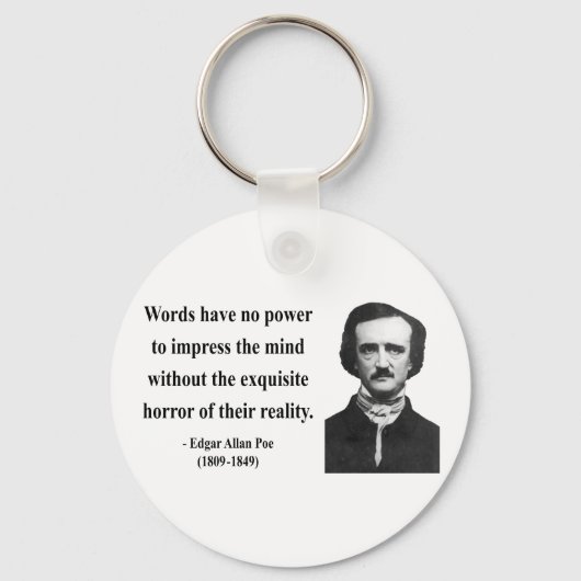 Porte-clés Edgar Allen Poe Citation 4b (Recto)