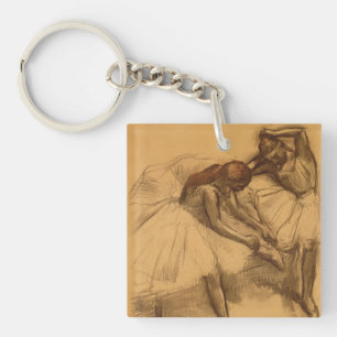 Porte-clés Edgar Degas deux danseurs