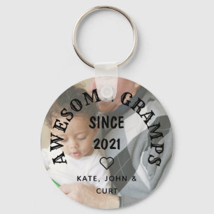 Porte-clés Edgy Awesome Gramps depuis l'année Photo Fête des 