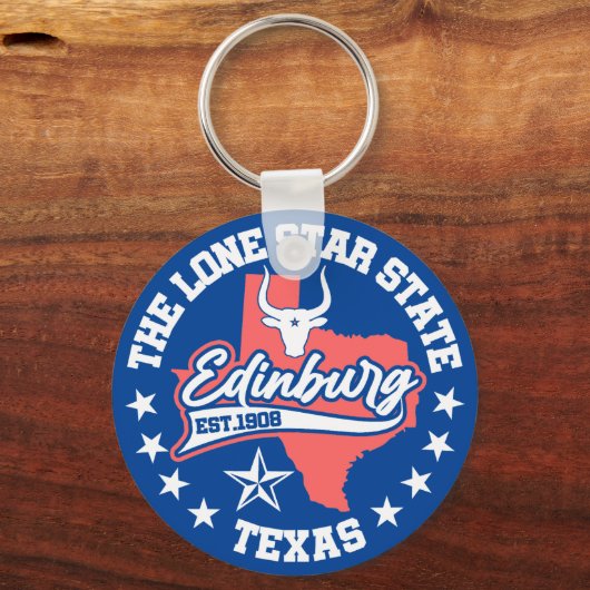 Porte-clés Edimbourg, Texas (Recto)