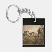 Porte-clés Edinburgh Castle Sepia Photograph (Devant gauche)