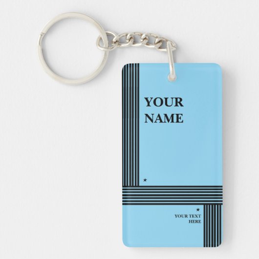 Porte-clés Édition intérimaire Jouer script stylisé (Devant)