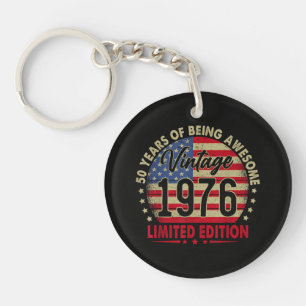 Porte-clés Édition limitée Anniversaire 50 ans 1976 Vintage
