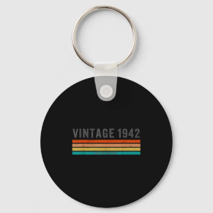 Porte-clés Édition limitée Vintage 1942 - Cadeau d'anniversai