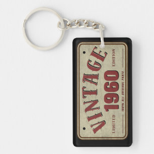 Porte-clés Édition limitée vintage 1960, toutes pièces d'orig