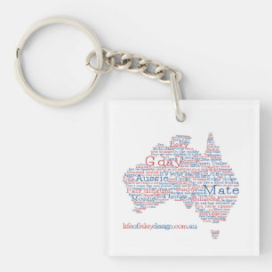 Porte-clés Édition spéciale Clavier Aussie Slang