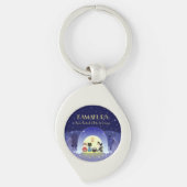 Porte-clés Edo-Neko's Snowy Celebration Metal (Devant)