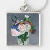 Porte-clés Edouard Manet - Fleurs dans un Vase de Cristal (Devant)