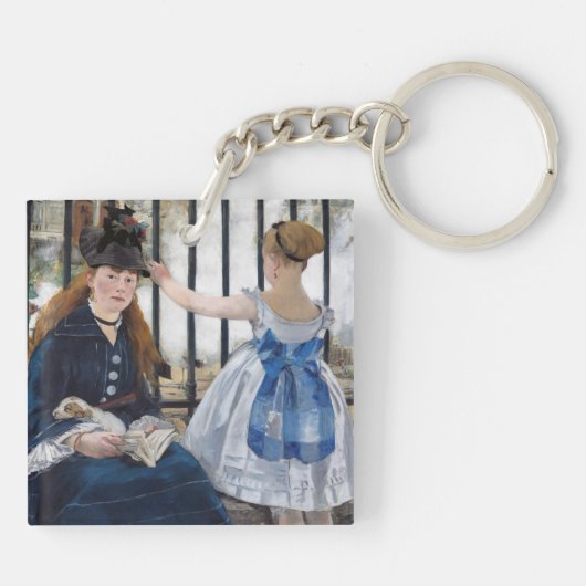 Porte-clés Edouard Manet - Le Chemin De Fer (Dos)