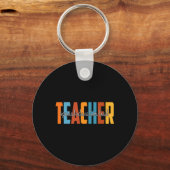 Porte-clés Éducation Spéciale Enseignant Principal Automne Am (Recto)