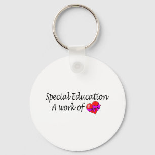 Porte-clés Éducation spéciale un travail de l'amour