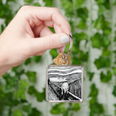 Porte-clés Edvard Munch - La lithographie de cri (main)