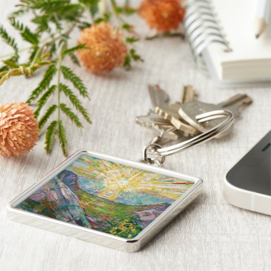 Porte-clés Edvard Munch - Le Soleil 1916 (Côté)