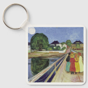 Porte-clés Edvard Munch Peinture Girls on the Bridge (c 1902)